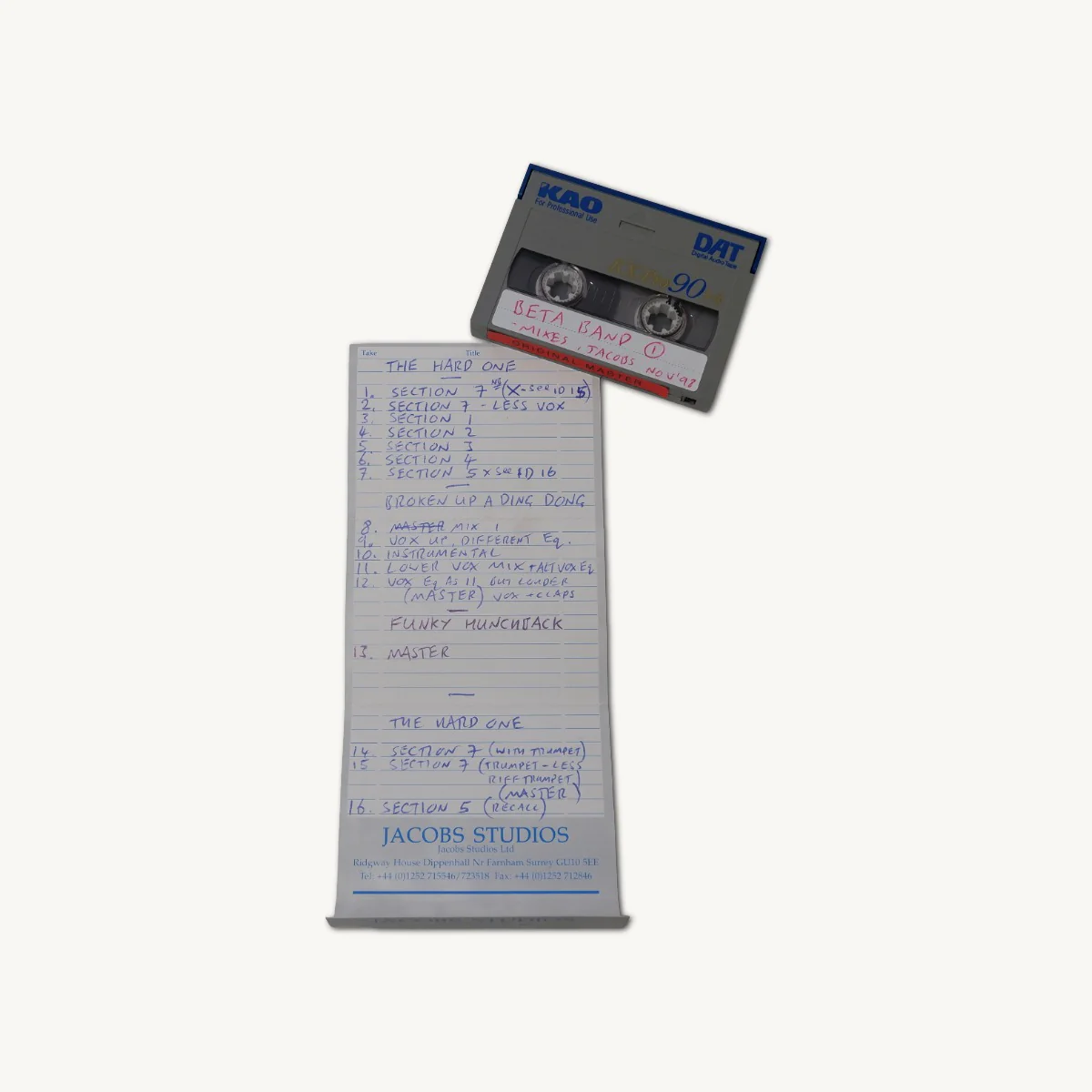 The Beta Band - Album Working Archive - Image 12