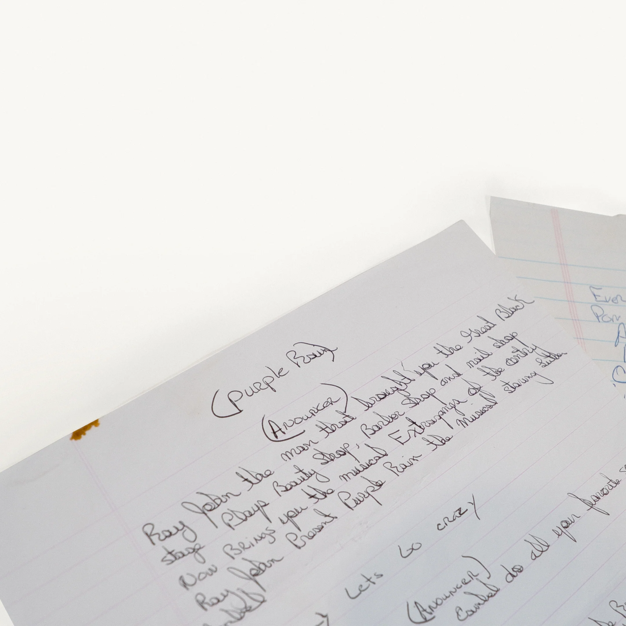 Chris Rock Handwritten “Babyface Song” Lyrics - Image 2