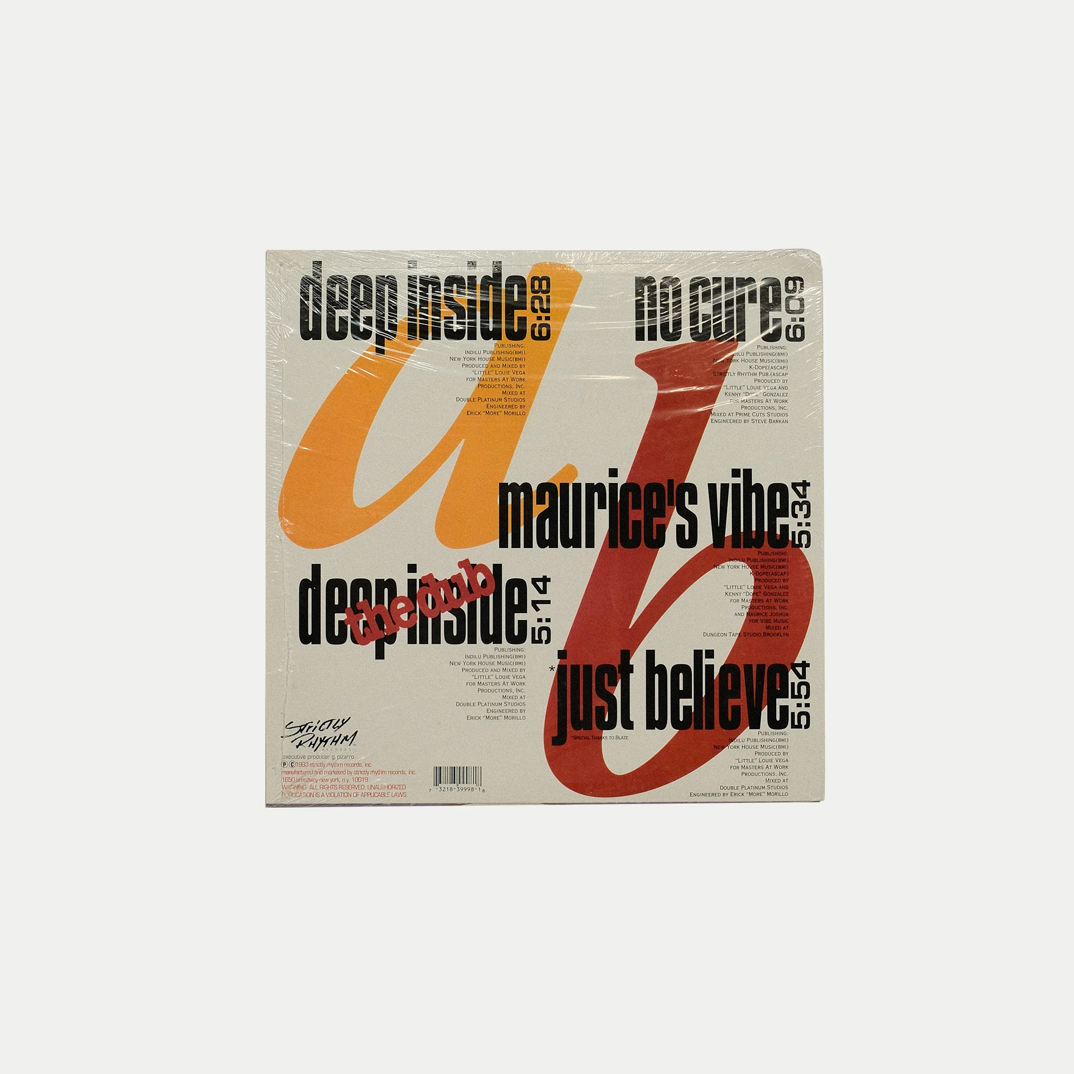 Hard Drive - "Deep Inside" (Louie vega personal copy - sealed) - Image 2
