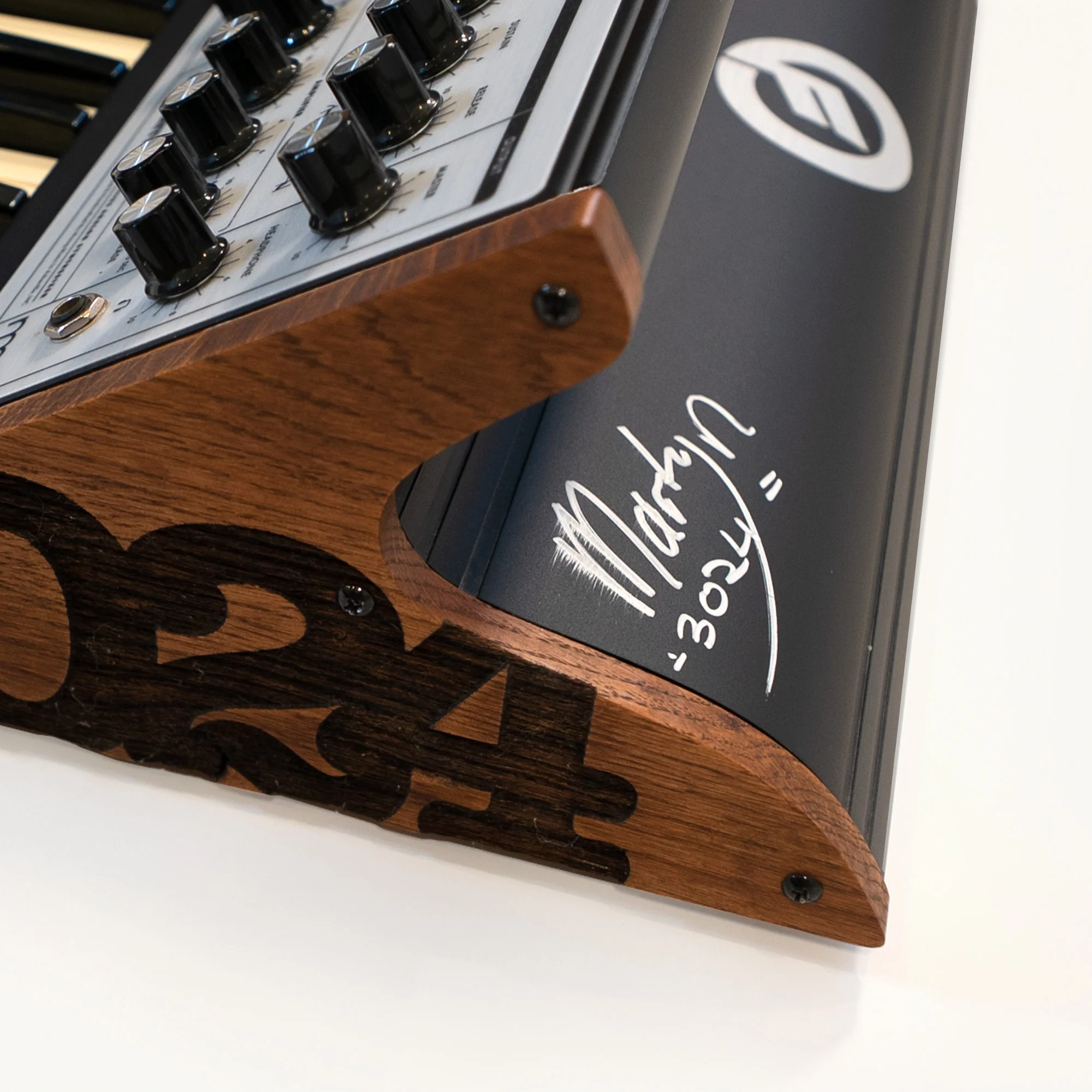 Moog Sub Phatty Synthesizer with Custom 3024 Wooden Panels – Studio Used & Signed - Image 4
