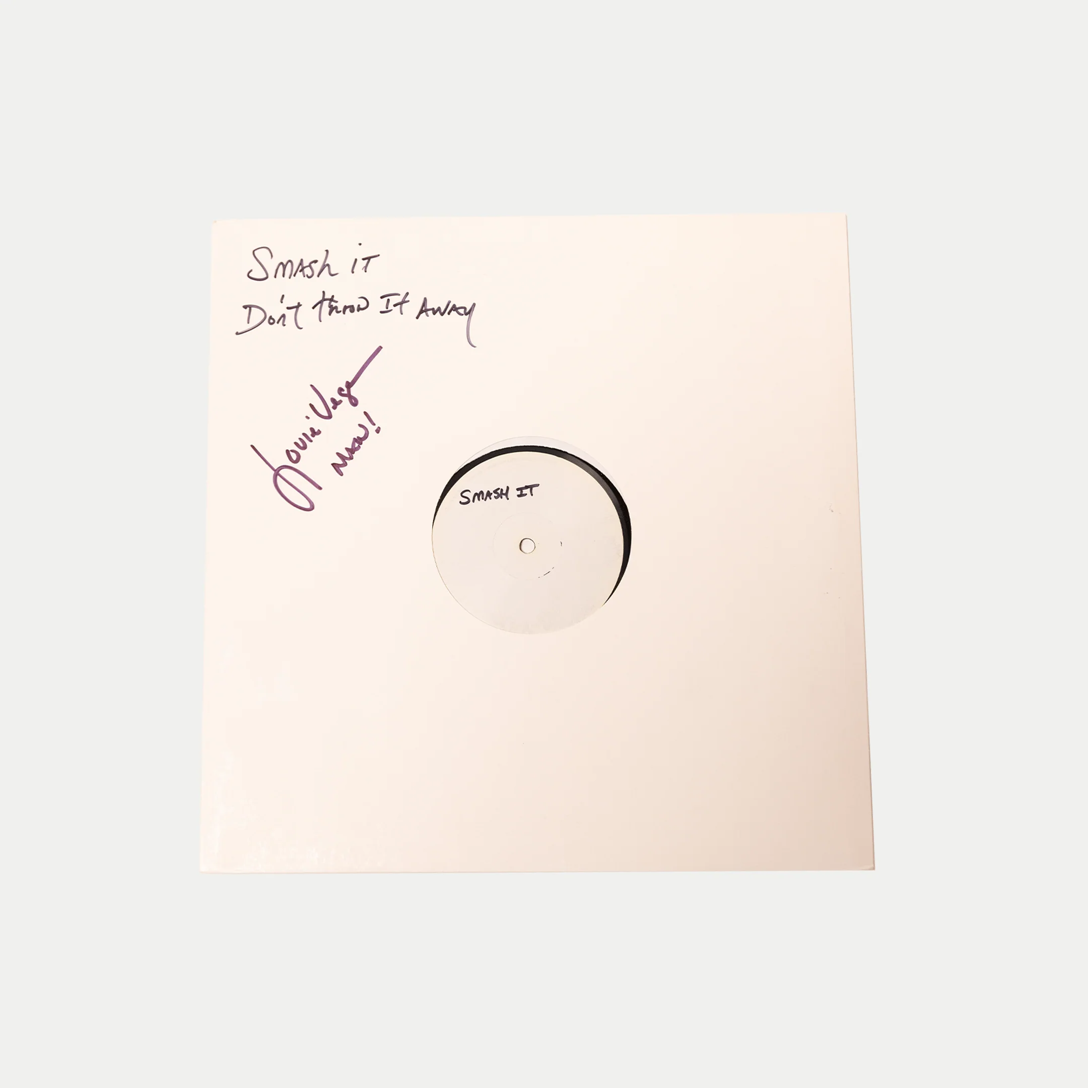 🎵 Louie Vega – Smash It / Don’t Throw It Away (Signed White Label)