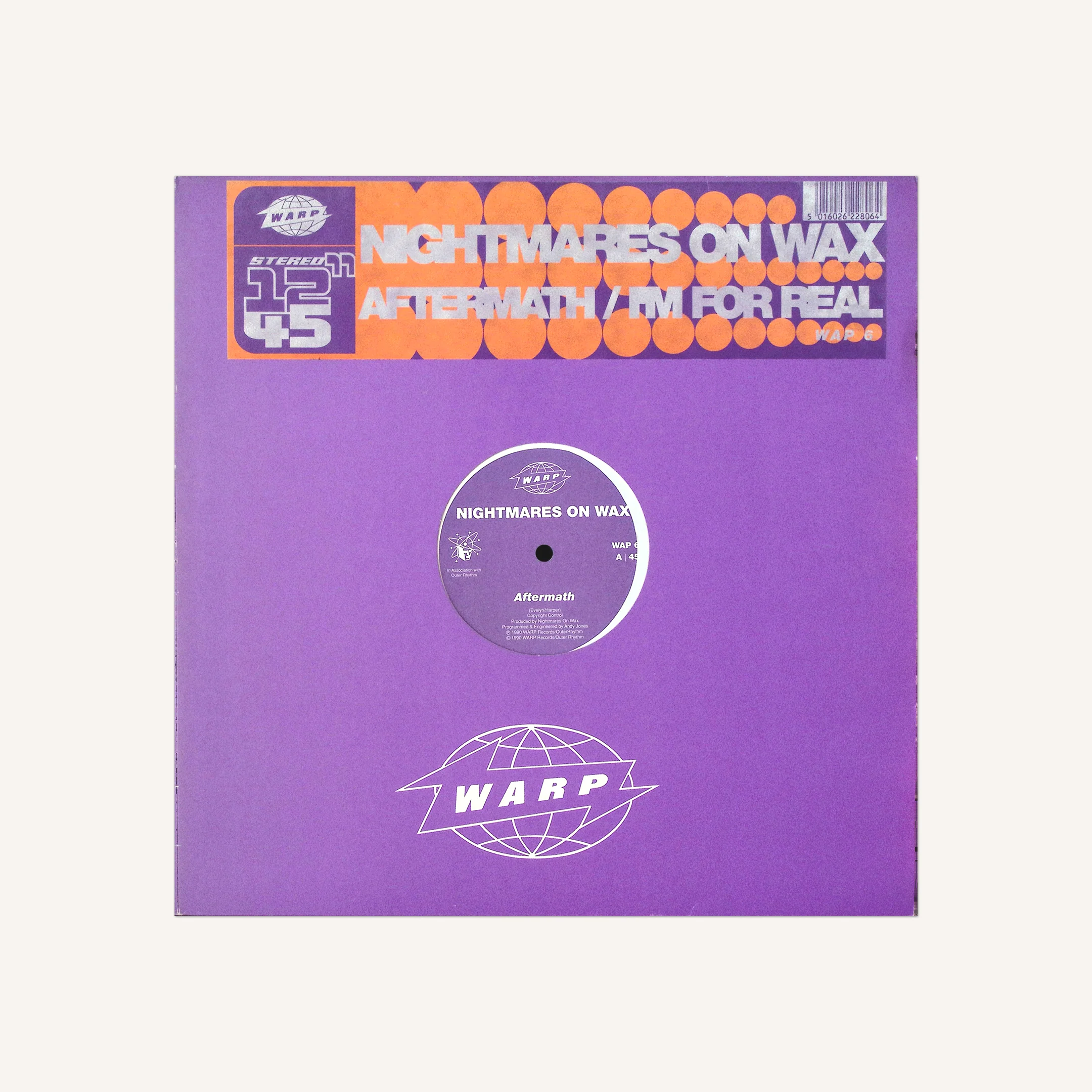 (Signed) NIGHTMARES ON WAX AFTERMATH / I'M FOR REAL Warp 1990