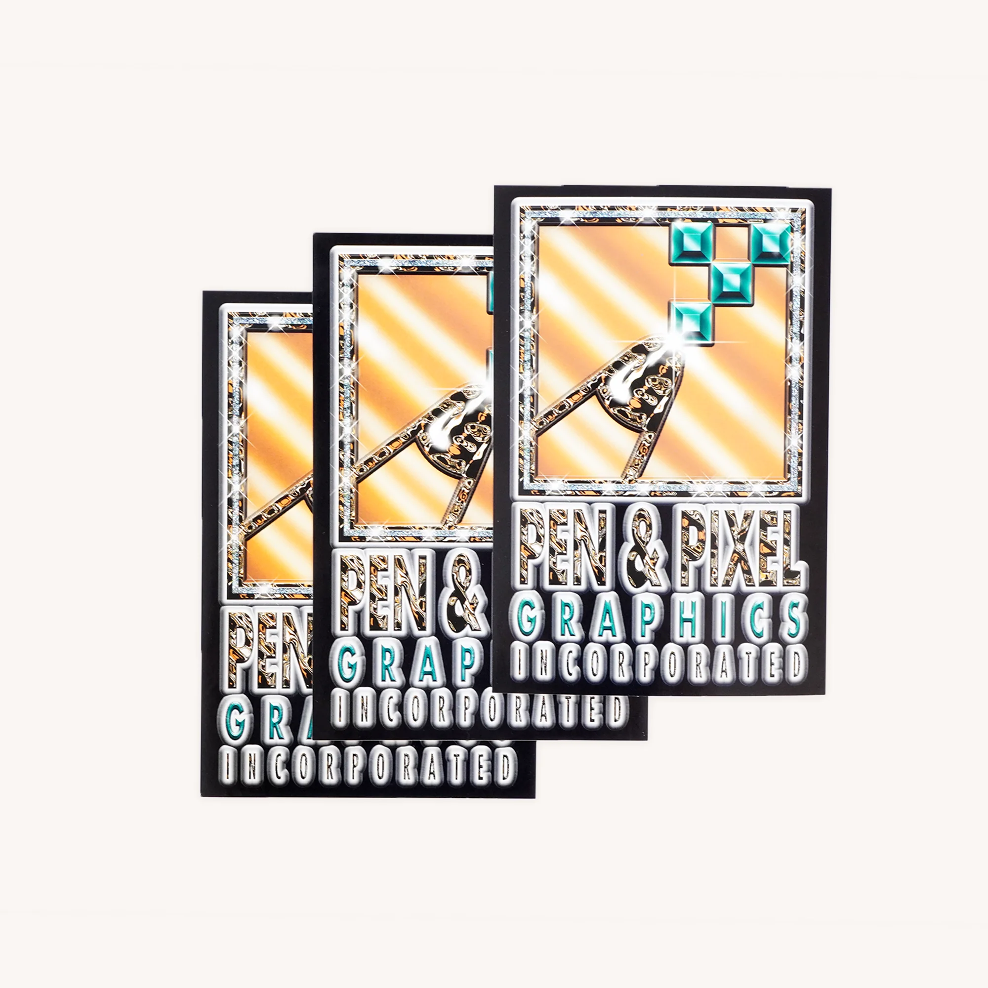 Pen & Pixel “Bling-Bling” Logo Sticker - Image 2