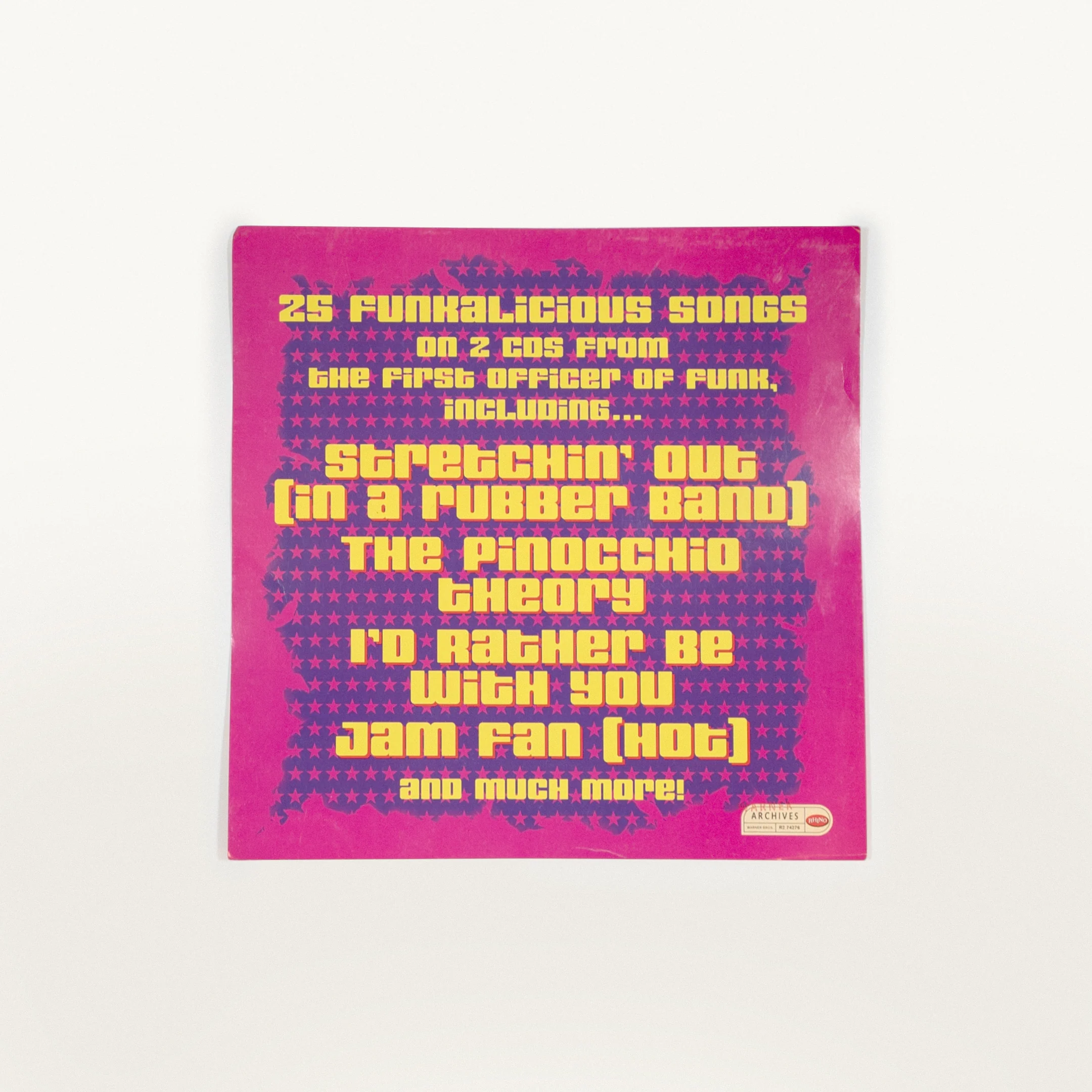 Signed Bootsy Collins Anthology Promotional Display Flat - Image 2